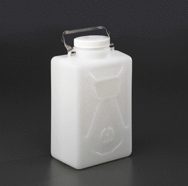 9 Liter Carboy, Rectangular, HDPE, 100 mm Closure, Nalgene