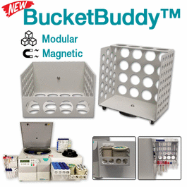 BucketBuddy Magnetic Basket and Tube Rack for Laboratory Centrifuges