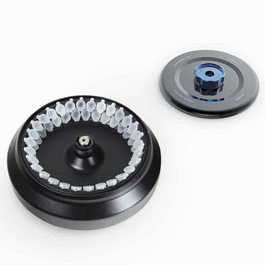 Rotor with Lid, for use with GCC-MP Series Multi-Purpose Clinical Centrifuges, Aluminum Alloy, Fixing Clips and O-Ring, 14000rpm max, 60-Place for 1.5mL and 2.0mL Microcentrifuge Tubes