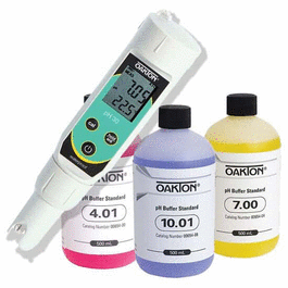 Oakton pHTestr 30 Waterproof Pocket Tester and Buffer Pack Bundle