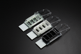 Nest Cell Culture Chamber Slides, 1 Well with Glass Slide, Black, 9.40 cm2, 2.5-5.5 mL, 6/pk, 12/cs