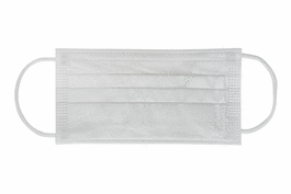 Sterile White Face Mask with Ear Loops 1 mask/bag, 20 mask/secondary bag, 400 mask/case