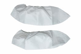 Sterile White Shoe Covers, CHEMO TESTED 1 pair/bag, 10 pair/secondary bag, 200 pair/case