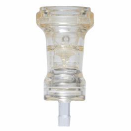 CPC (Colder) HFC Quick-Disconnect Fitting, Hose Barb Body, Polysulfone with Alloy C-276 Valve, 1/2 in. ID
