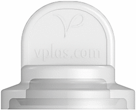 Value Plastics Sanitary Fitting, Straight Adapter, Polypropylene, 1-1/2 in. Sanitary x Cap