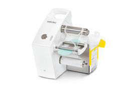 Microsart(R) e.motion dispenser with integrated battery and power supply