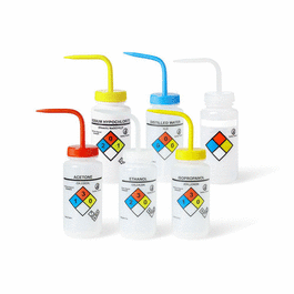 UniSafe(TM) Assorted Wash Bottles, LDPE, 500 mL