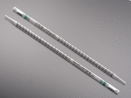 Falcon 10mL Serological Pipet, Polystyrene, 0.1 Increments, Bulk Packed, Sterile, 25/Pack, 500/Case