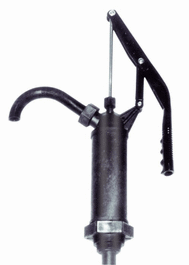 Hand Drum Pump for Aggressive Chemicals, PPS and Stainless Steel, 9 GPM