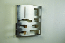 PPE Wall Organizer, Stainless Steel