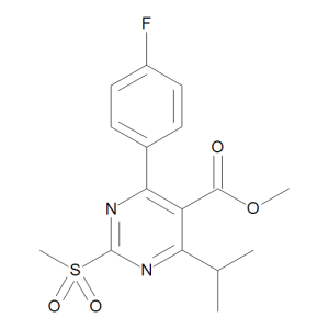Methyl 4-(4-Fluorophenyl)-6-isopropyl-2-(methylsulfonyl)pyrimidine-5-carboxylate