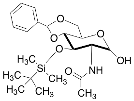 2-(Acetylamino)-2-deoxy-3-O-[(1,1-dimethylethyl)dimethylsilyl]-4,6-O-[(R)-phenylmethylene]-D-glucose