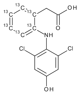 4’-Hydroxy Diclofenac-13C6 (Contain 3% unlabeled)