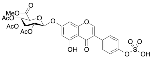 Genistein 7-(Tri-O-acetyl-Beta-D-glucuronic Acid Methyl Ester) 4’-Sulfate