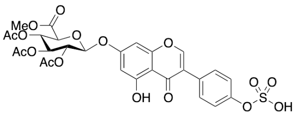 Genistein 7-(Tri-O-acetyl-Beta-D-glucuronic Acid Methyl Ester) 4’-Sulfate