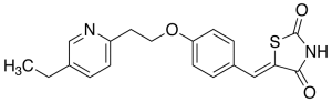 5-[[4-[2-(5-Ethyl-2-pyridinyl)ethoxy]phenyl]-methylene]-2,4-thiazolidinedione(Pioglitazone Impurity)