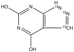 4,6-Dihydroxypyrazolo[3,4-d]pyrimidine-13C,15N2