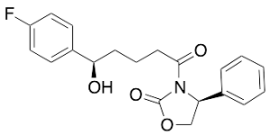 (S)-3-((R)-5-(4-Fluorophenyl)-5-hydroxypentanoyl)-4-phenyloxazolidin-2-one