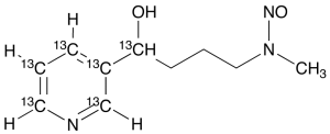 4-(Methylnitrosamino)-1-(3-pyridyl)-1-butanol-1,2',3',4',5',6'-13C6