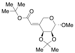 (4E)-4-Deoxy-4-[2-(1,1-dimethylethoxy)-2-oxoethylidene]-2,3-O-(1-methylethylidene)-b-L-erythropentopyranoside Methyl Ether