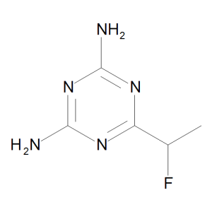 6-(1-Fluoroethyl)-1,3,5-triazine-2,4-diamine