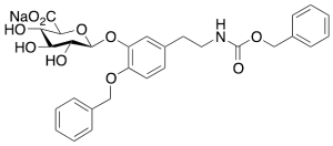 N-Benzyloxycarbonyl-4-O-benzyl Dopamine 3-Beta-D-Glucuronide Sodium Salt