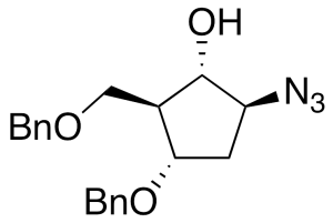 (1S,2S,3S,5S)-5-Azido-3-(phenylmethoxy)-2-[(phenylmethoxy)methyl]cyclopentanol
