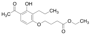 4-(4-Acetyl-3-hydroxy-2-propylphenoxy)butanoic Acid Ethyl Ester