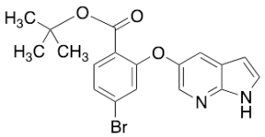 tert-Butyl 4-Bromo-2-(1H-pyrrolo[2,3-b]pyridin-5-yloxy)benzoate