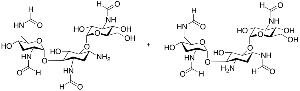Mixture of 1,2’ ,6’ ,3”-Tetra-N-formyl Tobramycin and 3,2’ ,6’ ,3”-tetra-N-formyl Tobramycin (Technical Grade)