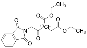 2-[(1,3-Dihydro-1,3-dioxo-2H-isoindol-2-yl)acetyl]-butanedioic-2-13C Acid Diethyl Ester