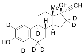 Ethynyl Estradiol-2,4,9,6,6,16,16-d7 (Major)