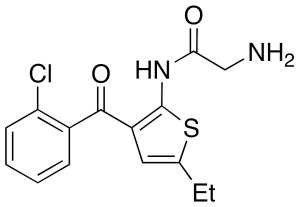 2-Amino-N-[3-(2-chlorobenzoyl)-5-ethyl-2-thienyl]-acetamide
