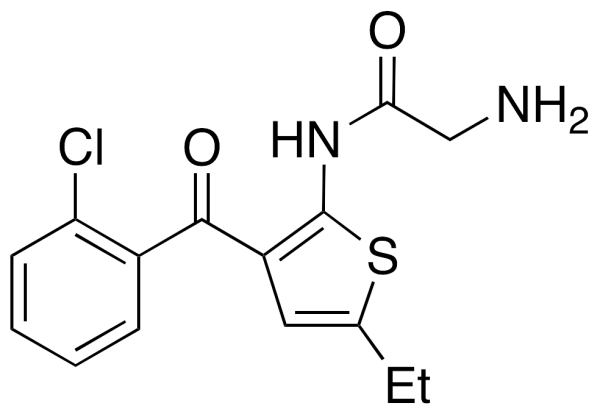 2-Amino-N-[3-(2-chlorobenzoyl)-5-ethyl-2-thienyl]-acetamide