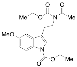 3-(2-(N-(Ethoxycarbonyl)acetamido)ethyl)-5-methoxy-1H-indole-1-carboxylic Acid Ethyl Ester