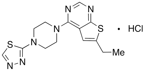 6-Ethyl-4-[4-(1,3,4-thiadiazol-2-yl)-1-piperazinyl]thieno[2,3-d]pyrimidine Hydrochloride
