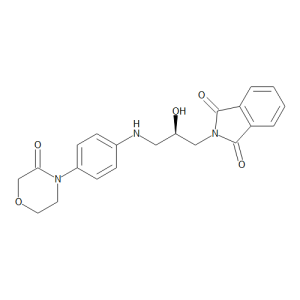 4-[((2R)-Hydroxy-3-phthalimido)propylamine]phenyl-3-morpholinone