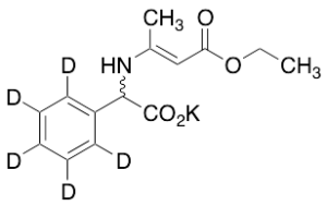 2-[N-(D,L-Phenylglycine-d5)]crotonic Acid Ethyl Ester Potassium Salt