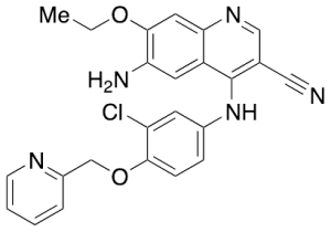 6-Amino-4-((3-chloro-4-(pyridin-2-ylmethoxy)phenyl)amino)-7-ethoxyquinoline-3-carbonitrile