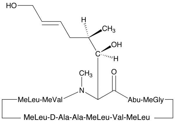 Cyclosporin AM 1 (>80%)