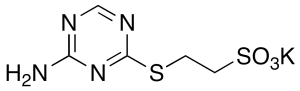 2-(4-Amino-1,3,5-triazin-2-yl)sulfanylethanesulfonic Acid Potassium Salt