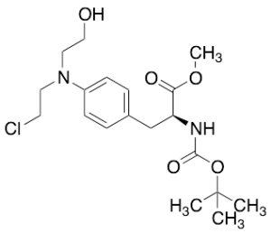 N-Boc-4-[(2-chloroethyl)(2-hydroxyethyl)amino]-L-phenylalanine Methyl Ester