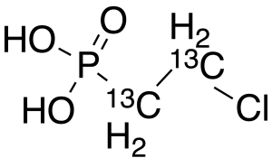 (2-Chloroethane)phosphonic Acid-13C2