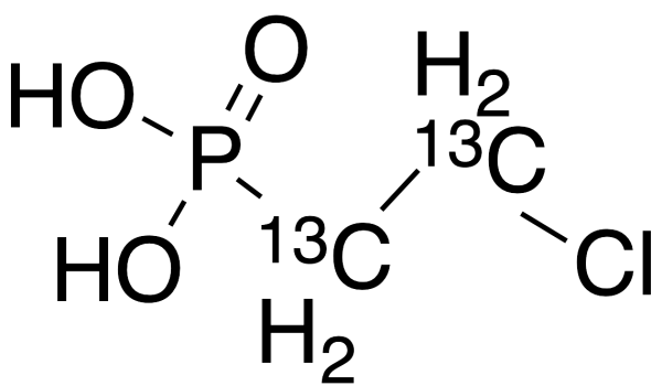 (2-Chloroethane)phosphonic Acid-13C2