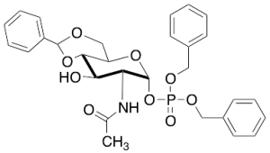 2-(Acetylamino)-2-deoxy-4,6-O-(phenylmethylene)-a-D-glucopyranose 1-[Bis(phenylmethyl) Phosphate]
