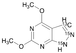 4,6-Dimethoxy-1H-pyrazolo[3,4-d]pyrimidine-13C,15N2