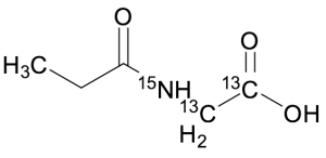 N-Propionylglycine-13C2,15N