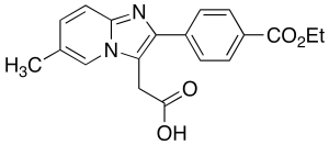 2-[4-(Ethoxycarbonyl)phenyl]-6-methyl-imidazo[1,2-a]pyridine-3-acetic Acid