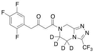 4-Oxo-4-[3-(trifluoromethyl)-5,6-dihydro-[1,2,4]triazolo[4,3-a]pyrazin-7(8H)-yl]-1-(2,4,5-trifluorophenyl)butan-2-one-d4