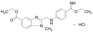 2-[[[4-(Ethoxyiminomethyl)phenyl]amino]methyl]-1-methyl-1H-benzimidazole-5-carboxylic Acid Ethyl Ester Hydrochloride